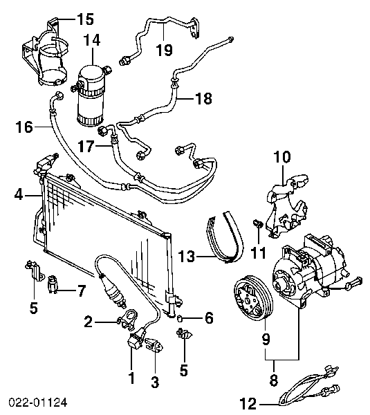 Кронштейн компресора кондиціонера Audi 100 (44, 44Q, C3) (Ауді 100)