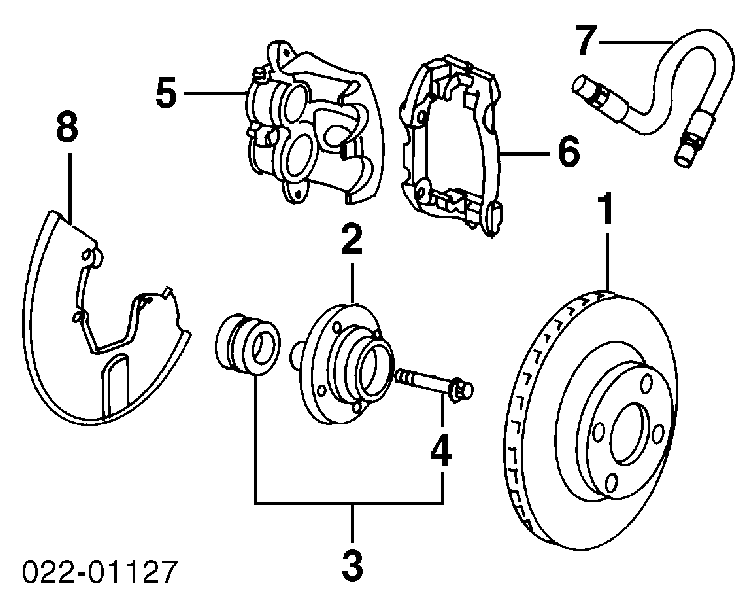 Комплект підшипник маточини передньої VAG 893498625E ціна, від 30.96 USD
