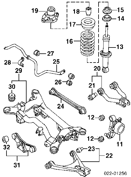 Хомут кріплення втулки стабілізатора, заднього Audi A6 (4B, C5) (Ауді A6)