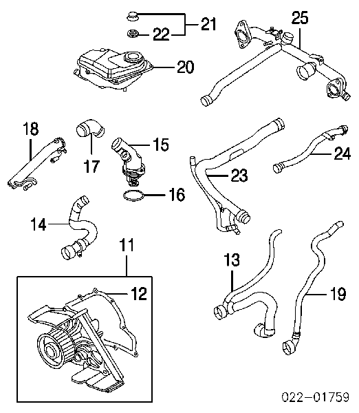 MD030764 Chery Прокладка фланця (трійника) системи охолодження