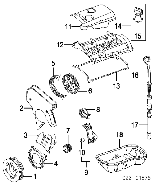 Прокладка кришки горловини, маслозаливної Volkswagen Caddy 3 (2KA) (Фольцваген Кадді)