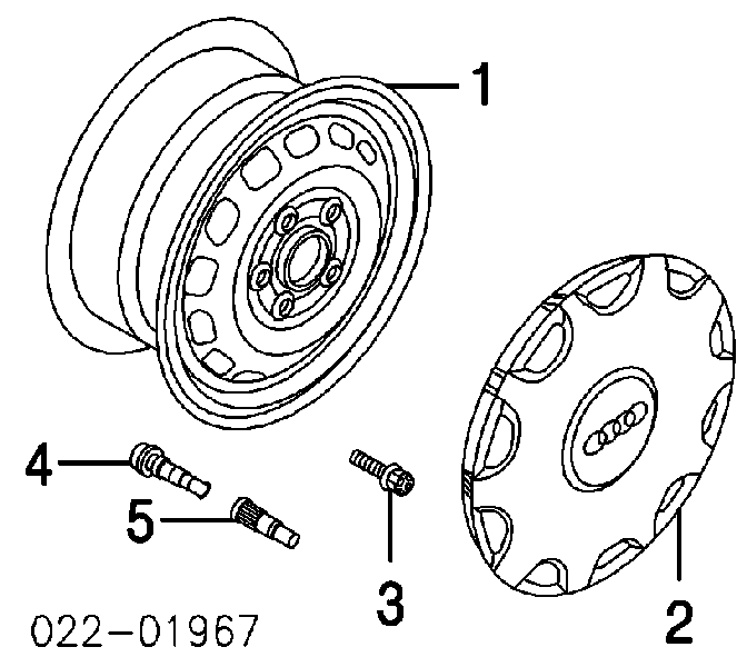 4B0601147CZ17 VAG Ковпаки на колеса