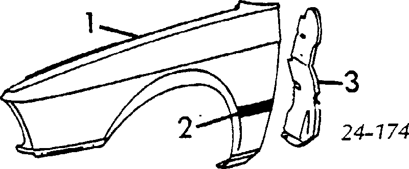 Крило переднє праве 41351961672 BMW