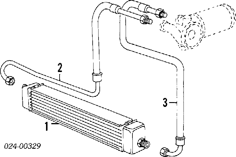 Масляний радіатор охолодження рідини АКПП на BMW 6 (E24)