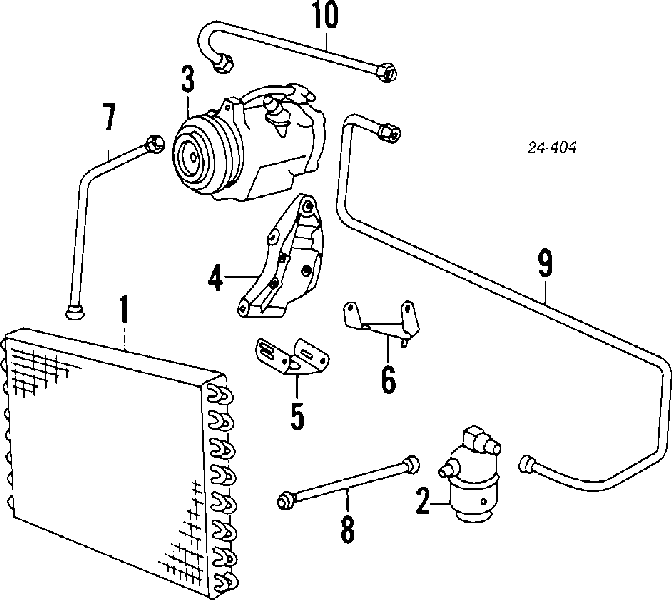 Муфта компресора кондиціонера на BMW 8 (E31)