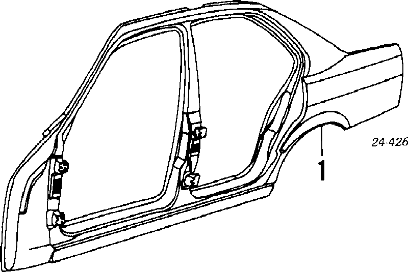 41008110941 BMW Панель кузова ліва