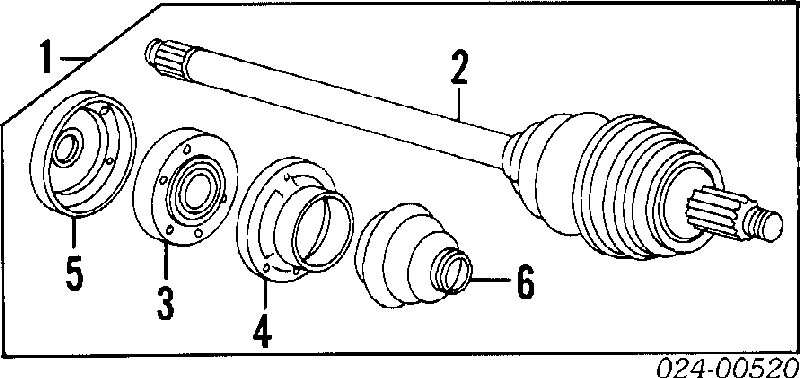 ШРУС зовнішній задній 33211227472 BMW