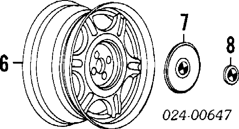 Ковпак колісного диска 36131181288 BMW