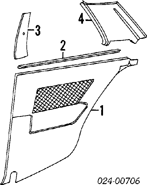 51431922209 BMW Молдинг кришки багажника