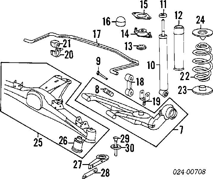 Амортизатор задній 33521133564 BMW