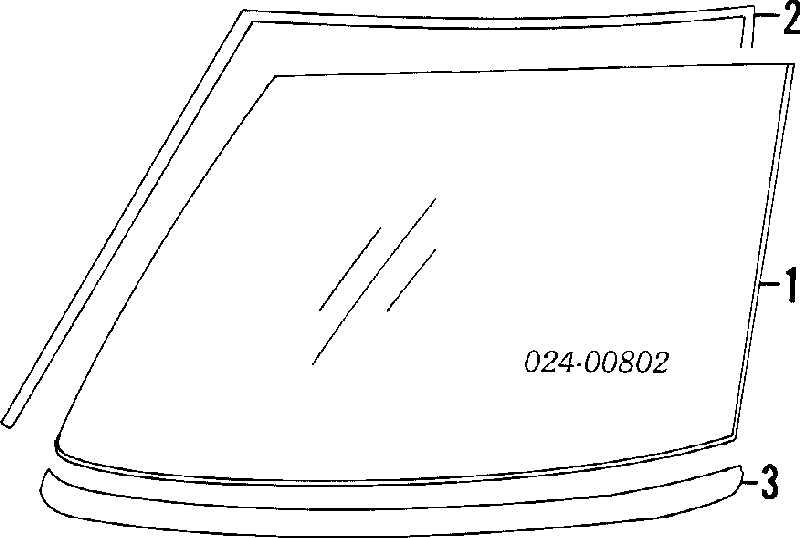 Купити 51318119281 BMW Молдинг заднього скла