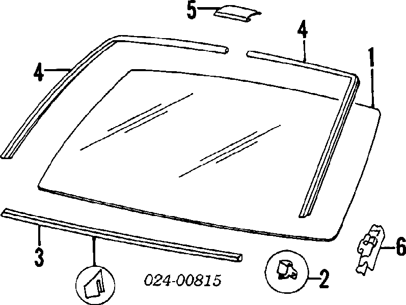 Молдинг лобового скла, нижній 51451928022 BMW