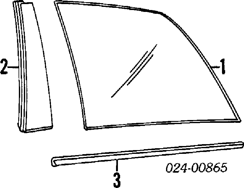 51368172445 BMW Скло багажного відсіку, ліве