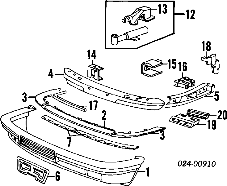 Накладка бампера переднього, ліва 51111908067 BMW