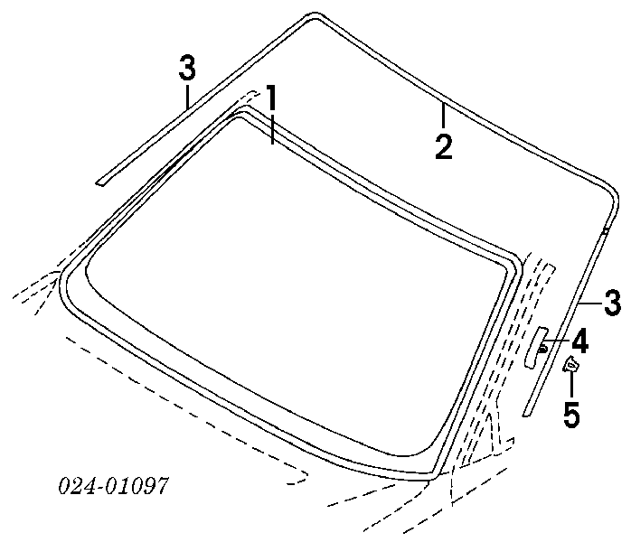 Скло лобове 51318125877 BMW