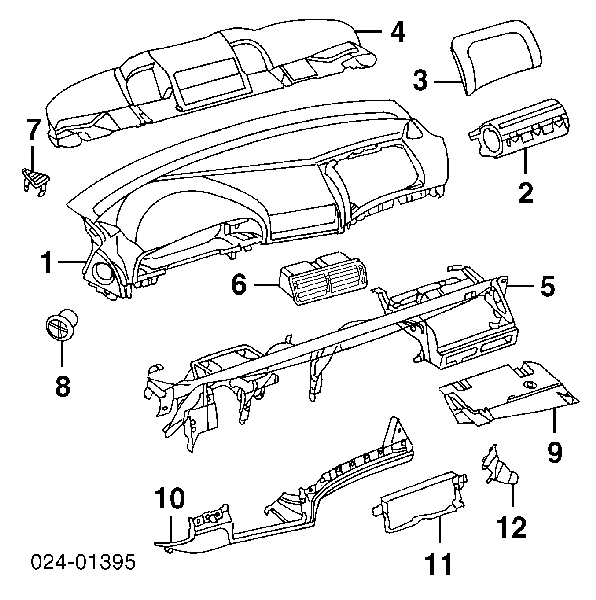 64228364021 BMW Решітка повітропровода