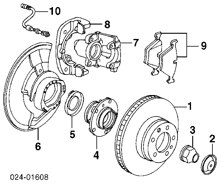 Супорт гальмівний передній правий 34111163318 BMW