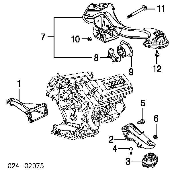 Кріплення трансмісії на BMW X5 (E53)