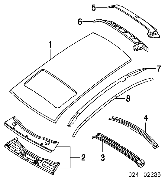 51138208784 BMW Автомобільний рейлінг на дах правий