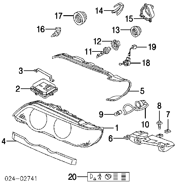 Купити 63128386708 BMW Блок розпалювання, ксенон