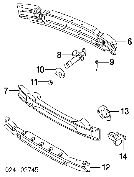 Кріплення бампера BMW 51127895643 ціна, від 47.62 USD