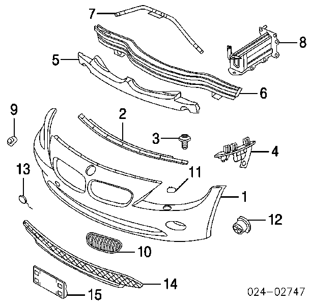 Емблема капота 51147044207 BMW