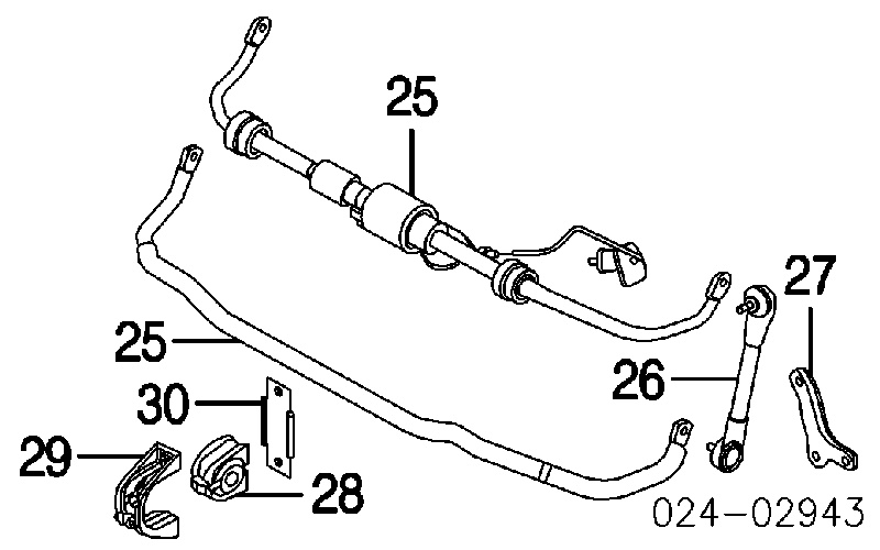 Стабілізатор передній стійкості на BMW 5 (E60)