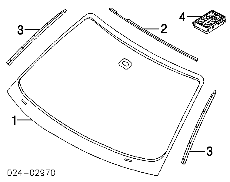 Скло лобове 51317070294 BMW