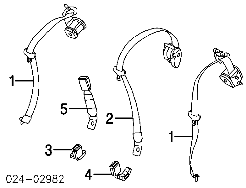 72119117188 BMW Важіль фіксатор ременя безпеки задній правий
