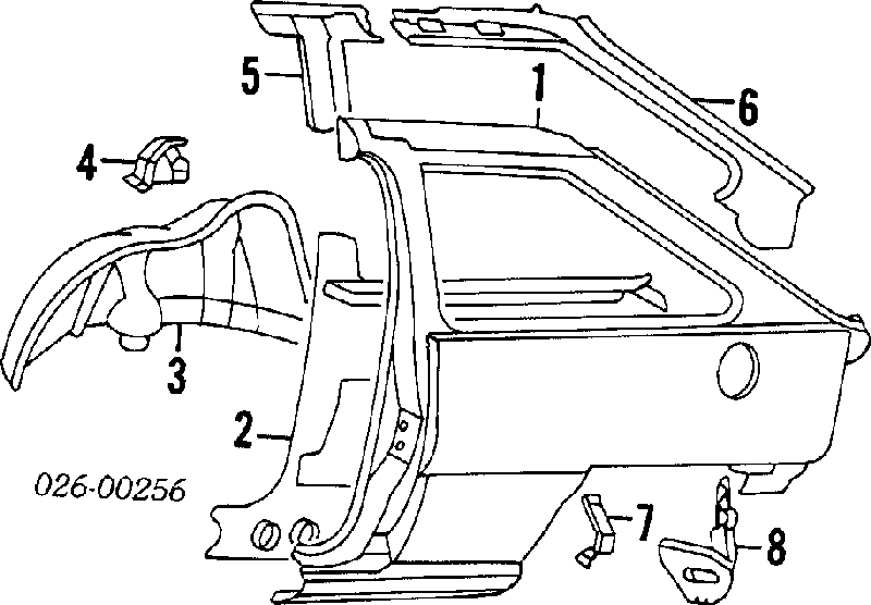 Лючок бензобака/паливного бака MB022993 Mitsubishi