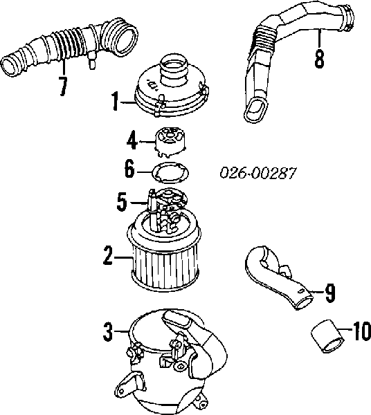 Фільтр повітряний MD607648 Chrysler