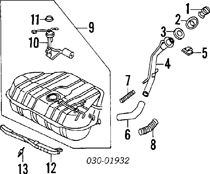  Бак паливний Nissan Micra 