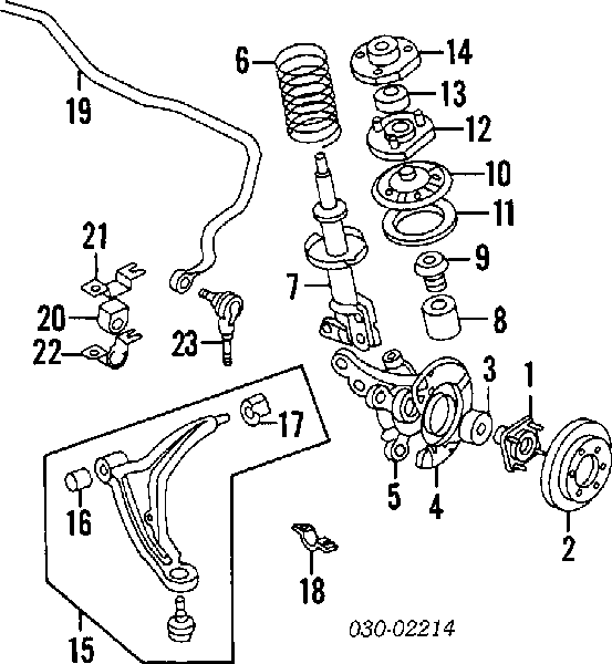 5461358A00 Nissan/Infiniti Втулка стабілізатора переднього