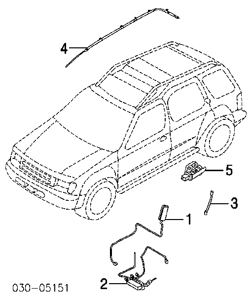 Подушка безпеки, збоку, ліва, AIRBAG Nissan Murano (Z50) (Нісан Мурано)