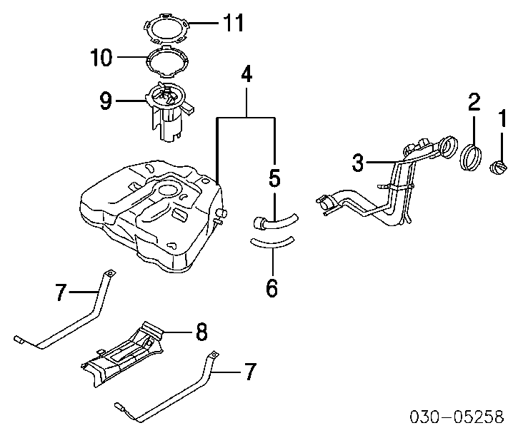 Паливний насос електричний, занурювальний Nissan/Infiniti 170407Y000 ціна, від 68.37 USD
