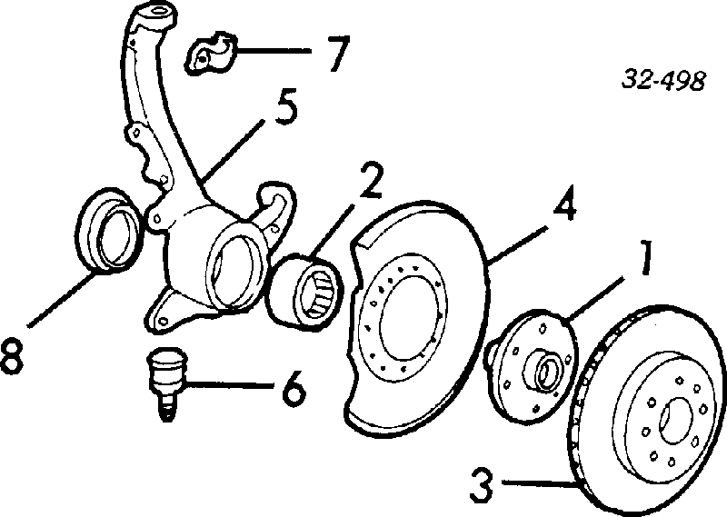 Ремкомплект переднього супорту 45210SH3G33 Honda