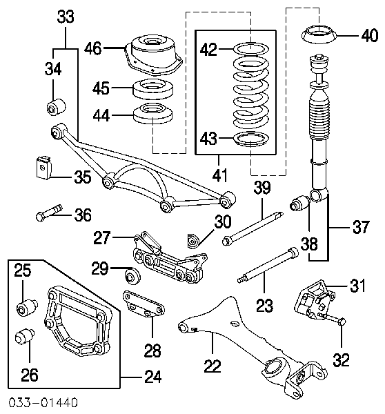 Задній амортизатор Japan Parts MM00797