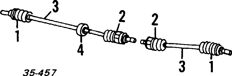 Пильник ШРУСа внутрішній, передній піввісі F00122540A Mazda