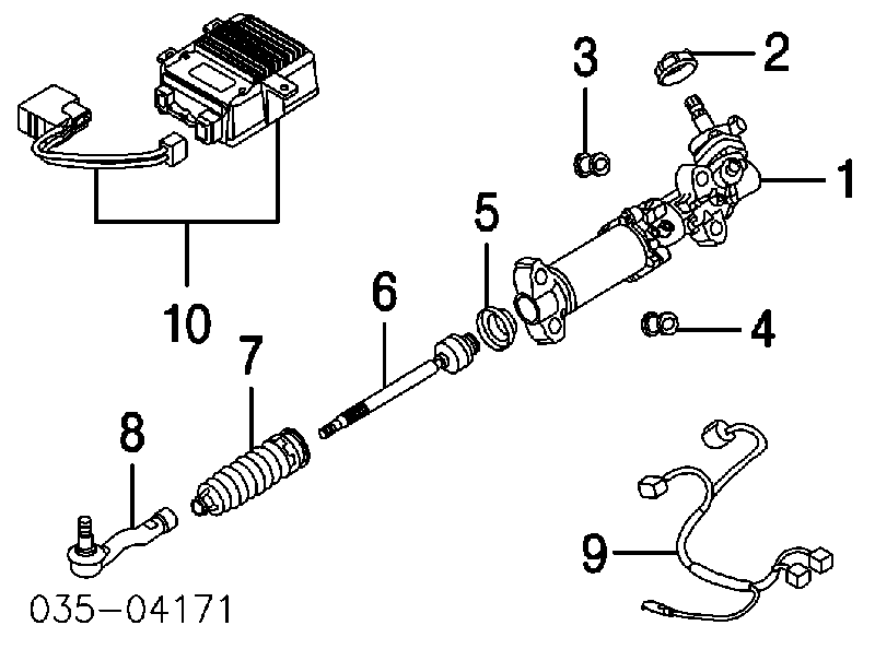 Пильник рульового механізму/рейки Mazda RX-8 (SE) (Мазда Рх 8)