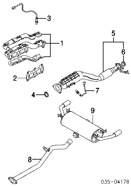 Прокладка випускного колектора Mazda RX-8 (SE) (Мазда Рх 8)
