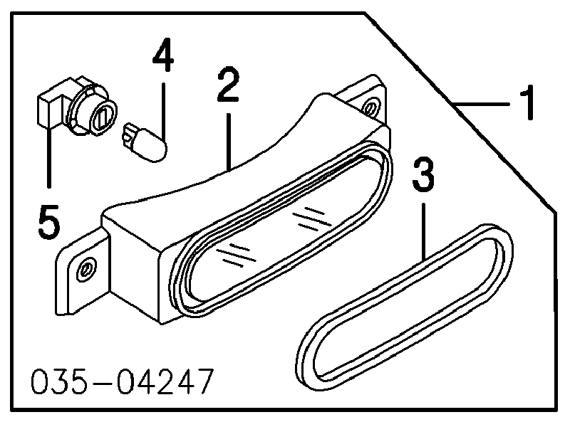 Стоп-сигнал заднього скла Mazda RX-8 (SE) (Мазда Рх 8)