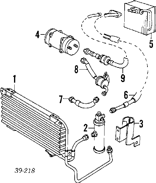 Радіатор кондиціонера салонний, випарник Peugeot 405 1 (15E) (Пежо 405)