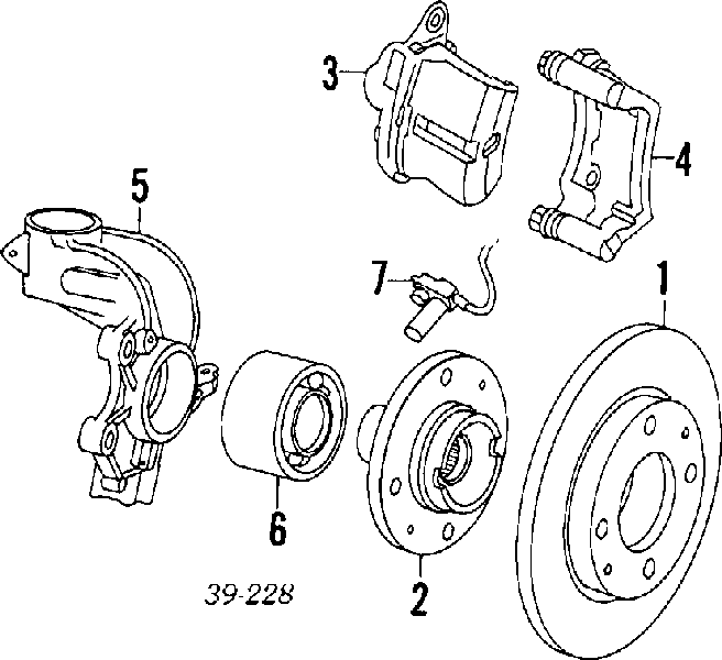 Цапфа - поворотний кулак передній, правий Peugeot 405 1 (15E) (Пежо 405)