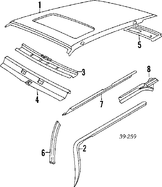  Дах Peugeot 405 1