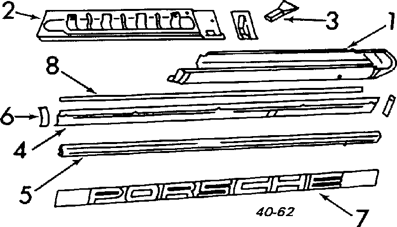 Колодки гальмові задні, дискові 90155911250 Porsche