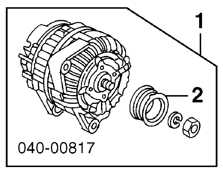 Шків генератора 99660315250 Porsche