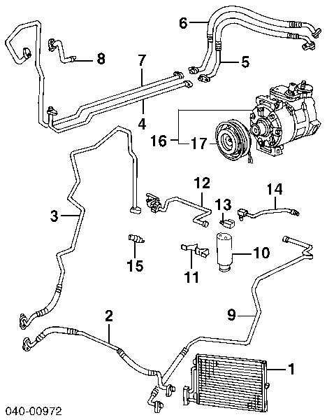 Компресор кондиціонера 99612601152 Porsche