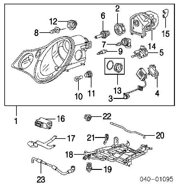 Блок розпалювання, ксенон 99663118300 Porsche