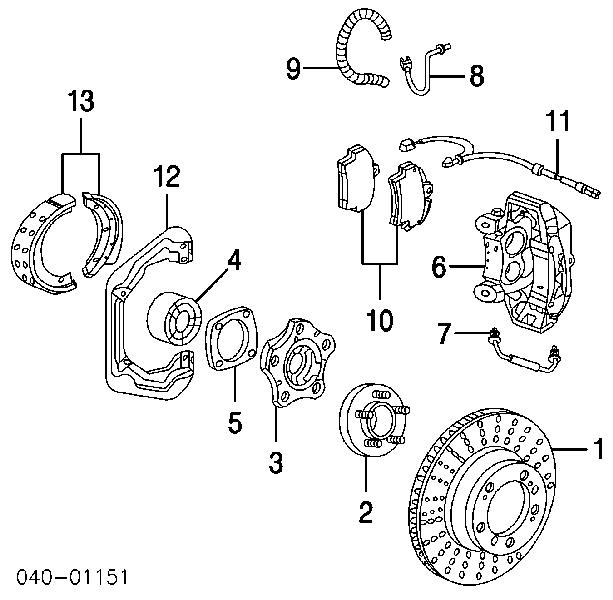 99635203202 Porsche диск гальмівний задній