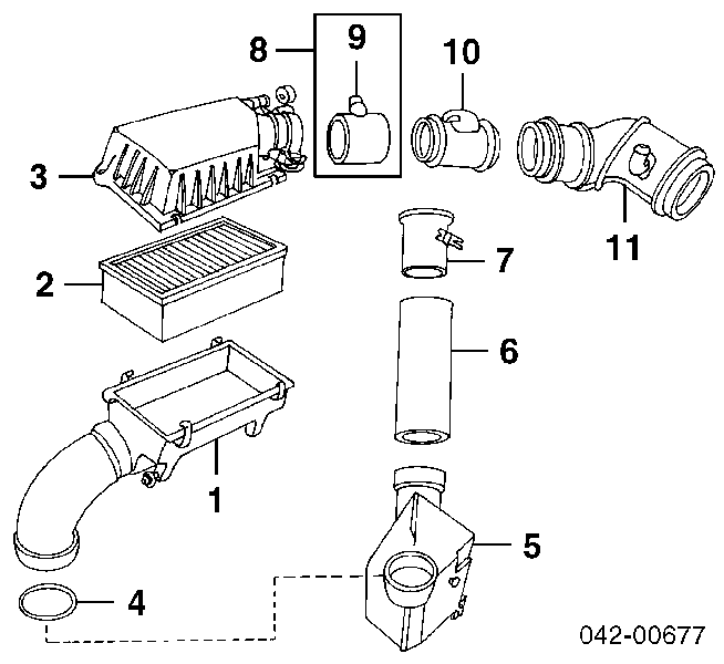 Фільтр повітряний 834294 Opel